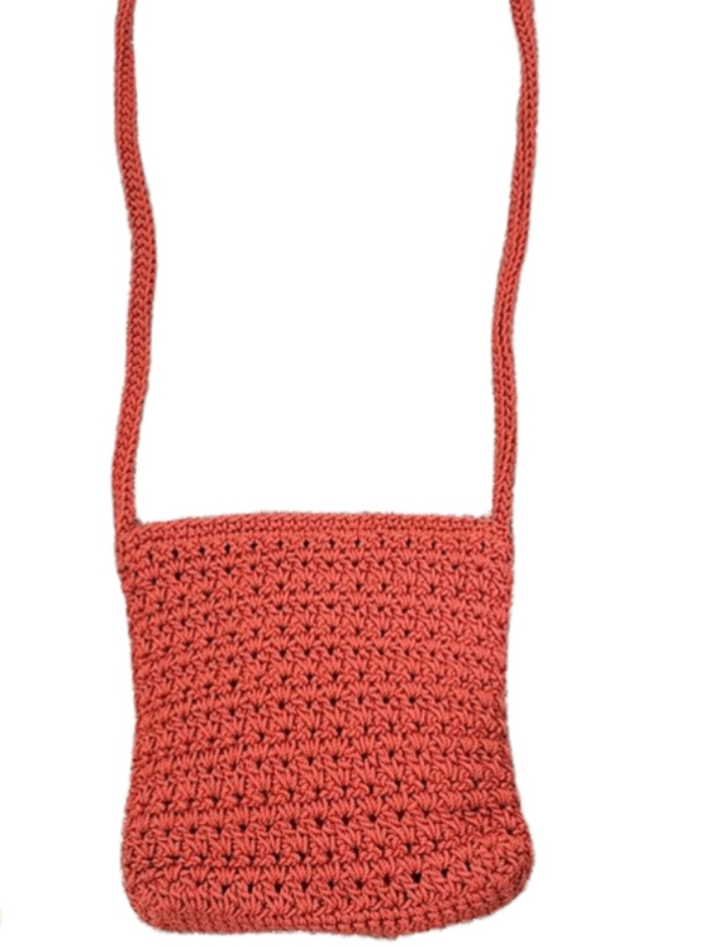 Clarks Boho-Chic Woven Crossbody Purse- In Burnt Orange - Picture 6 of 6